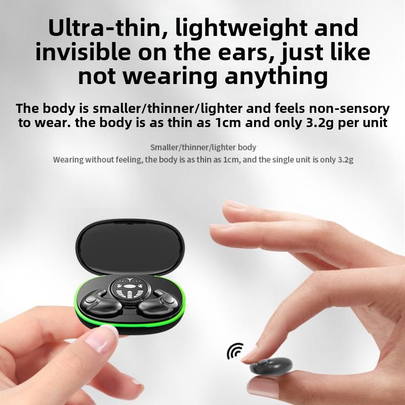 Bezdrátová Bluetooth sluchátka do uší TWS s kostním vedením 5.3, ultra dlouhá životnost, redukce hluku