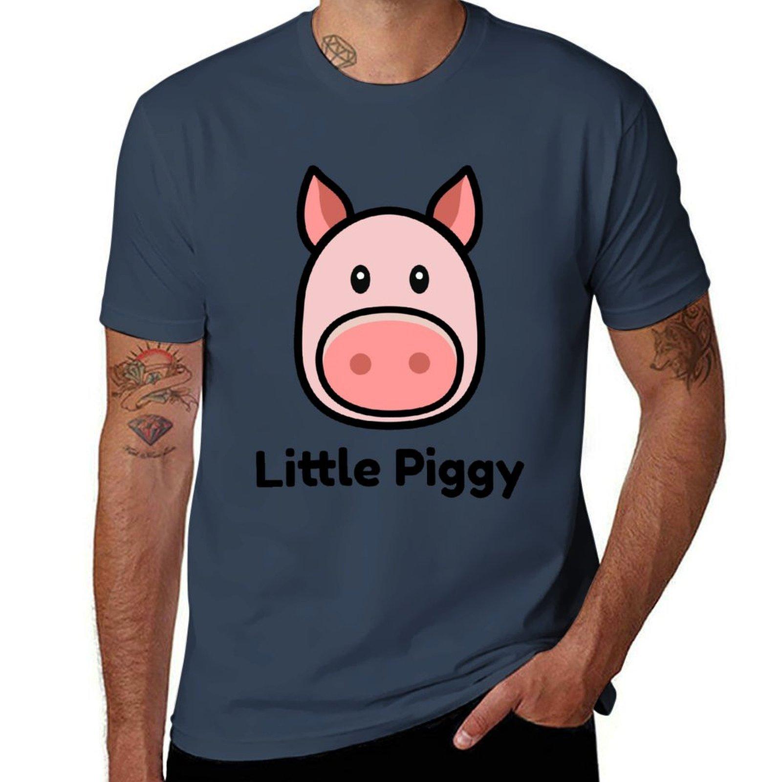 Little Piggy Piglet Cartoon TShirt Ultra Soft Breathable Tee Top S