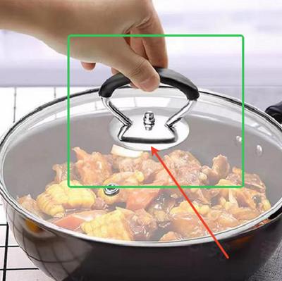 Kitchen Pot Lid Knobs Universal Heat Resistant Pan Lid Holding Tops Silicone Lid Hand Grip Knob Handle Kitchen Pot Lid Tool