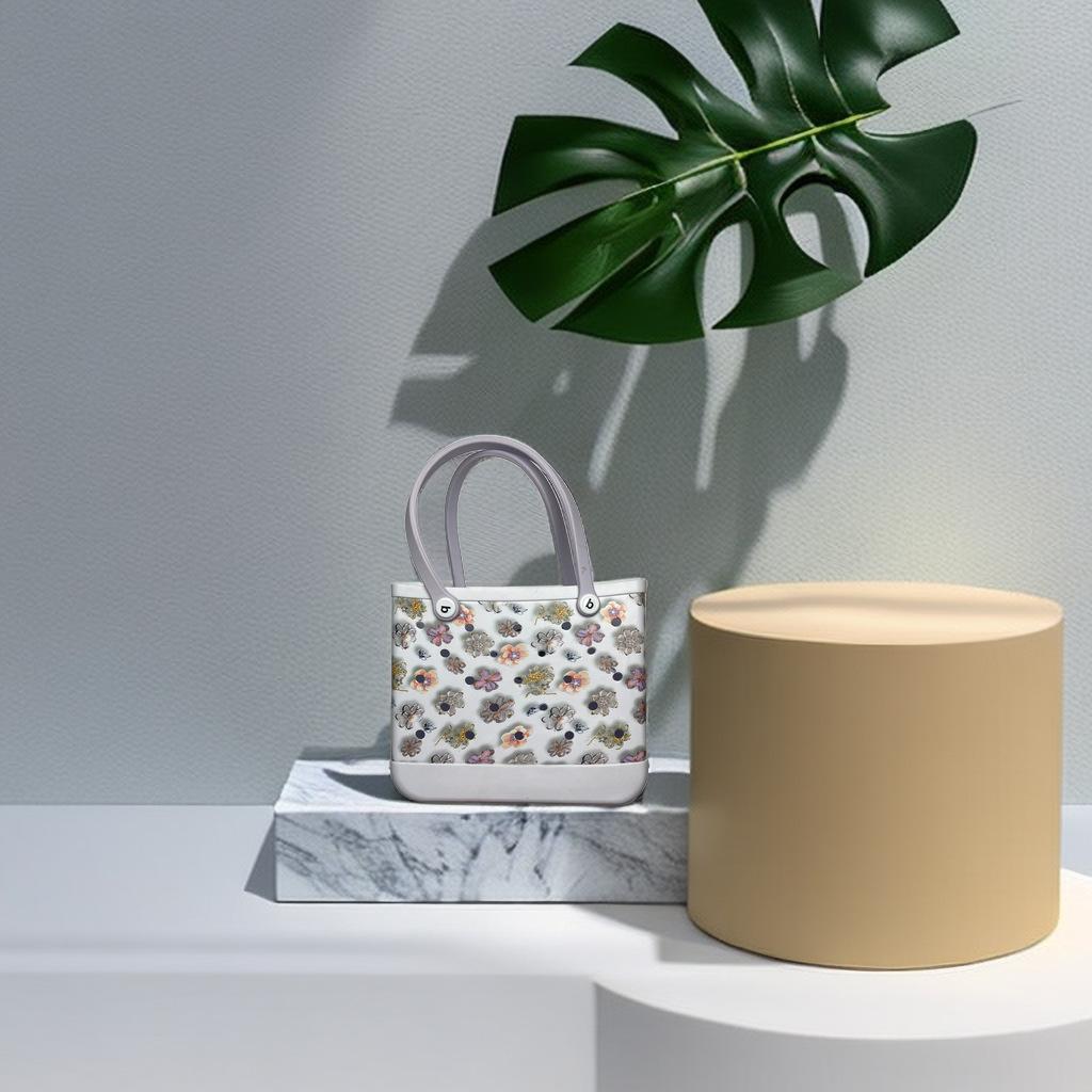 Waterproof and Wear-resistant Swimming Beach Bag EVA Hole Bag Ultra Light Travel Storage Bag Soft and Large Capacity Christmas