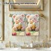 Rainbow Bear Ice Cream Print Towel, Super Absorbent Soft Hand Towel, Fantasy Cloud Garden Kids Bath Towel