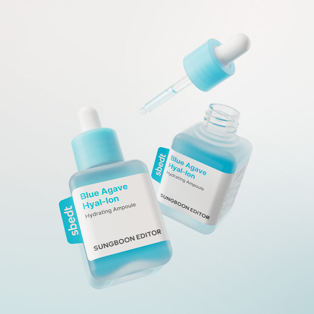 SUNGBOON EDITOR Blue Agave Hyal-Ion Hydrating Ampoule 40ml Korean Deep Moisturizing Facial Ampoule