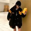 Übergrößen Koreanische Mode Kleidung Cooles Sweatshirt Damen Frühling Neu Übergroße Baseball Hoodies Reißverschluss Oberteile Lässige Jacke