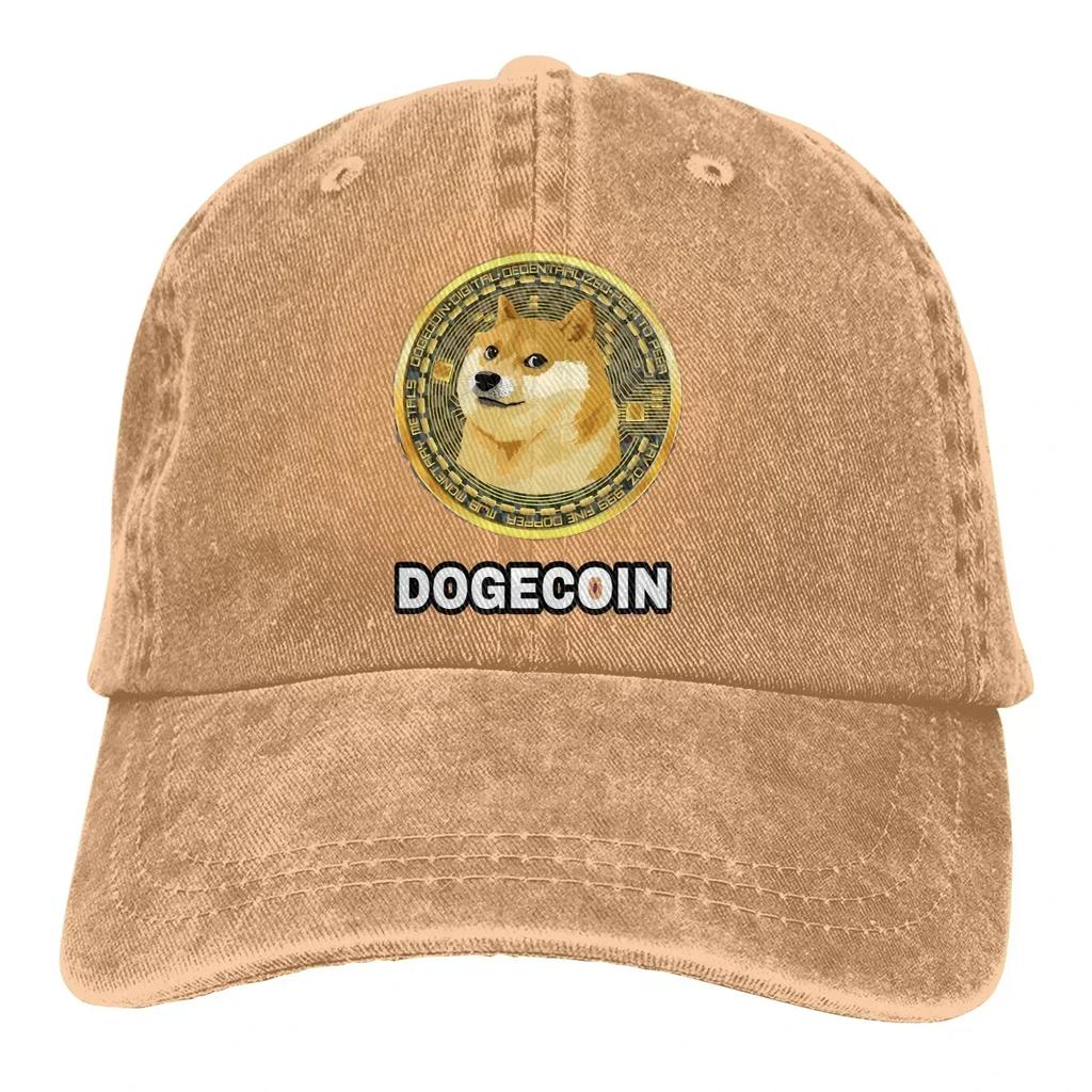 Cryptocurrency  Baseball Cap Unisex Doge Dogecoin Skyrocketing Bitcoin Digital Currency Caps colors Women Summer Snapback Caps