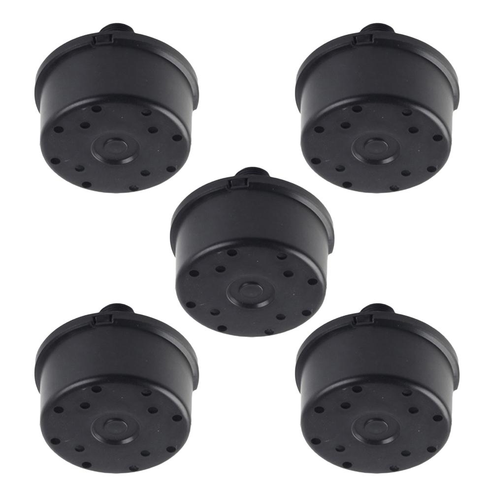 5 pz Silenziatore Filtro Compressore d'Aria Filtro di Aspirazione Nero