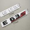 3D ABS Chroom Zwart Auto Letters E63 E63S Logo Embleem Sticker Auto Kofferbak Badge Decals Voor Mercedes Benz E63 E63S W213 Accessoires QK0