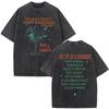The Life of A Showgirl Album Merch Tshirts Fan Gifts Mens Women Clothing Vintage Washed Cotton Oversized Short Sleeve T Shirts