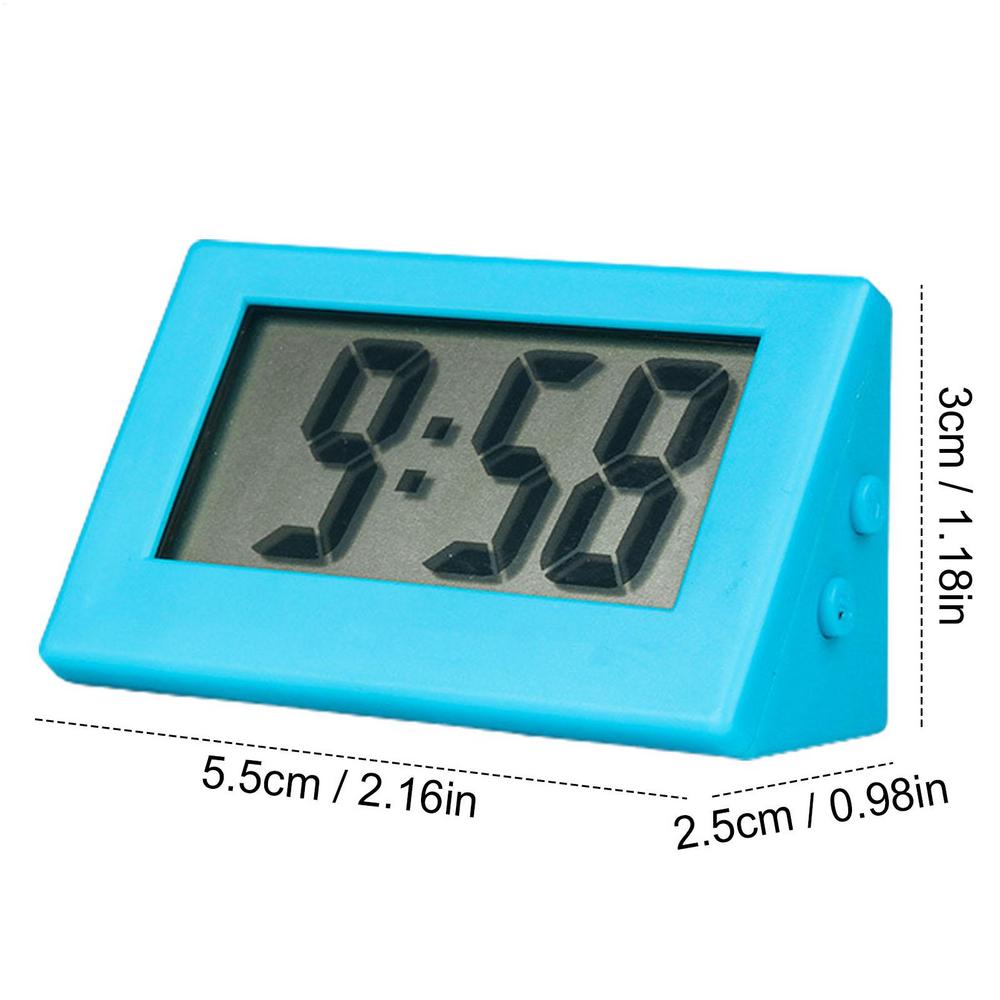 

desktop small electronic watch Battery Digital Clock Electric Alarm Desk Clock LED Display Small Electric Clocks for Kitchen синий