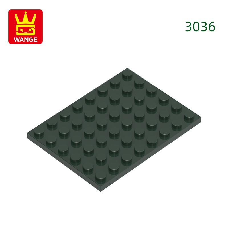 15Pcs/Lot 3036 6x8 Dots Plate Construction Bricks Basic Components Board Blocks Works With all Brand Playthings Ideal For Children Gift Idea Box