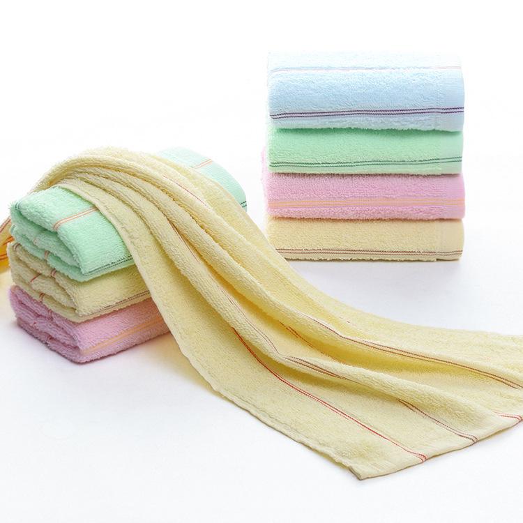 Pure Cotton Soft Absorbent Towel with Embroidered Design - Perfect for Gifts and Household Use
