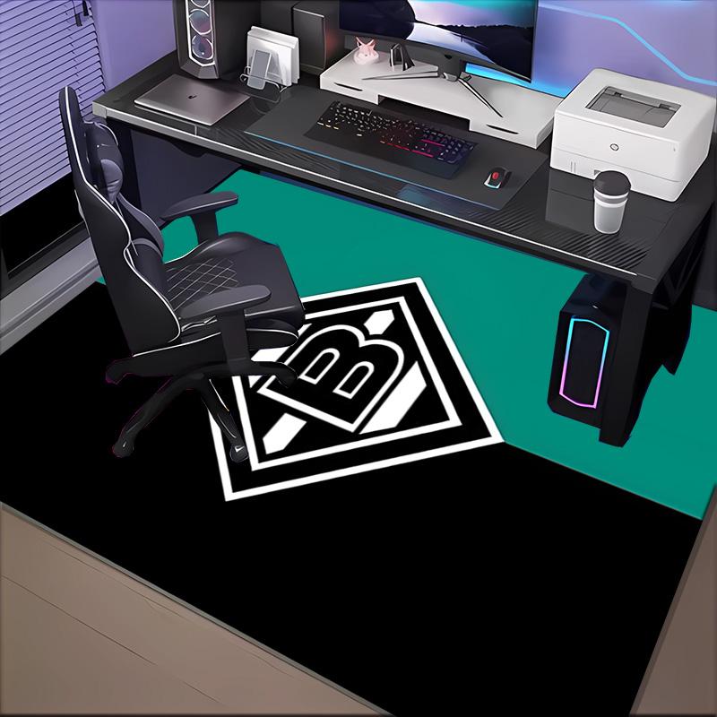 Mönchengladbach Wappen Teppich für Wohnzimmer, Spielzimmer, Büro, Schlafzimmer, Bürobodenmatte Verspieltes Design, Fan Geschenke Weihnachtsdeko
