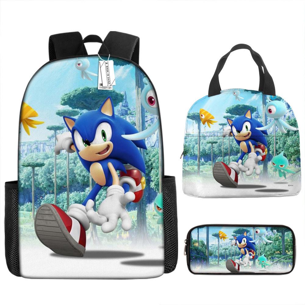 Backpack Trend Backpack Anime Large Capacity Elementary School Bag Lunch Bag