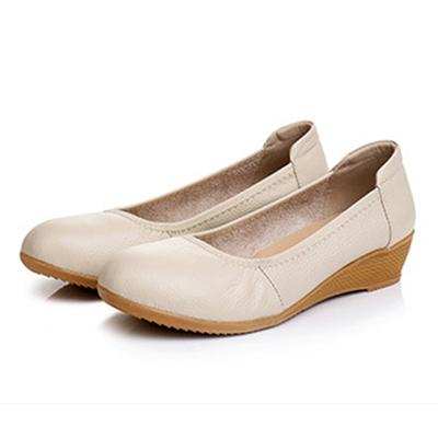 100% Genuine Leather Shoes Women Flats Cow Leather Laides Casual Shoes Soft Comfortable Black White A4358