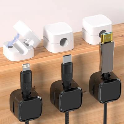 3/6 ks organizér s magnetickým drátem pro stolní počítač Chránič spony kabelu na magnet navíječ kabelu navíječ kabelu Myš Držák USB nabíjecí linky