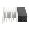 DC-Steuerung DC-Relais mit Kühlkörper Solid-State-Leistungsrelaismodul 3–32V Eingang 5–220V Ausgang
