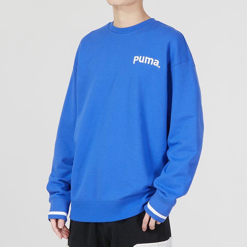 Puma Sweatshirts Men's Blue Crew Neck Moderate Regular 620614-92