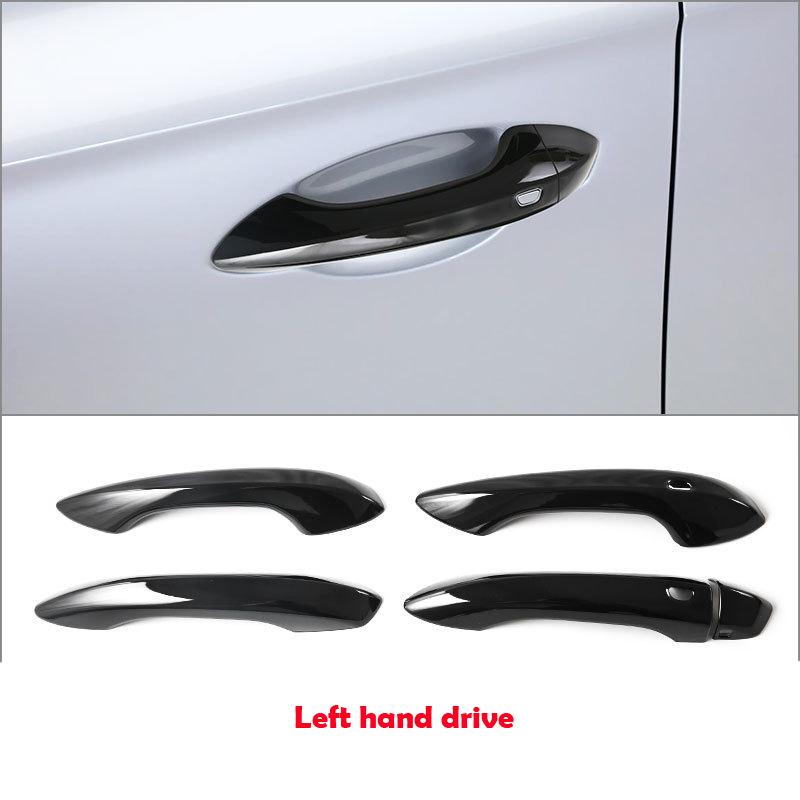 LHD RHD For MG S5/ES5 2025 2026 ABS carbon fiber Car Door Pull Door knob Catch Door Handle Bowl Cap Decoration Cover Accsesories
