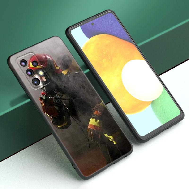 Firefighter Heroes Fireman Case For Samsung A13 A22 A24 A32 A23 A25 A34 A35 A52S A53 A54 A55 A73 A12 A14 A15 A31 A33 A50 A51 A72