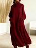 2025 Japanese Style Wool High Neck Dress Coat
