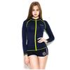 Womens Quick-Dry Breathable Rash Guard Wetsuit Set Long Sleeve Swimwear Snorkeling Surfing Diving Water Sports