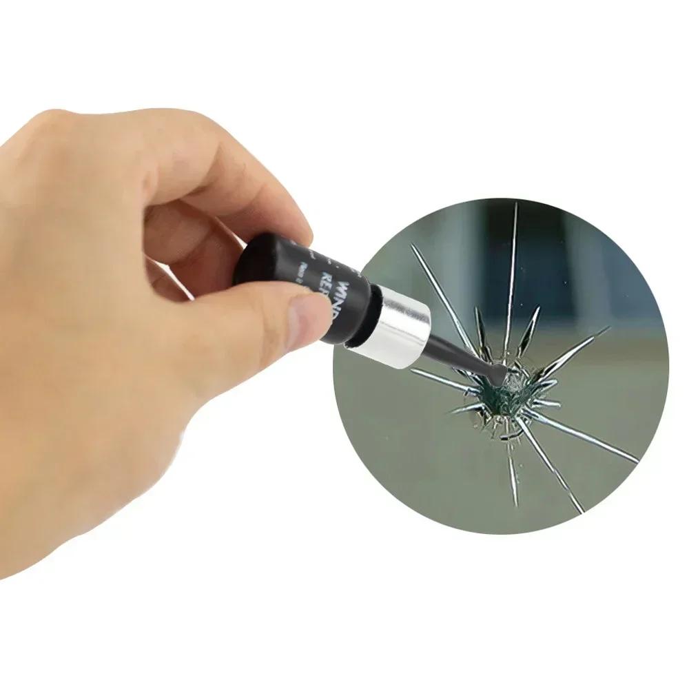 Car Windshield Repair Kit Quick Fix Car Cracked Windscreen Leave No Trace Repair Kit Sealer DIY Auto Window Screen Polishing Kit