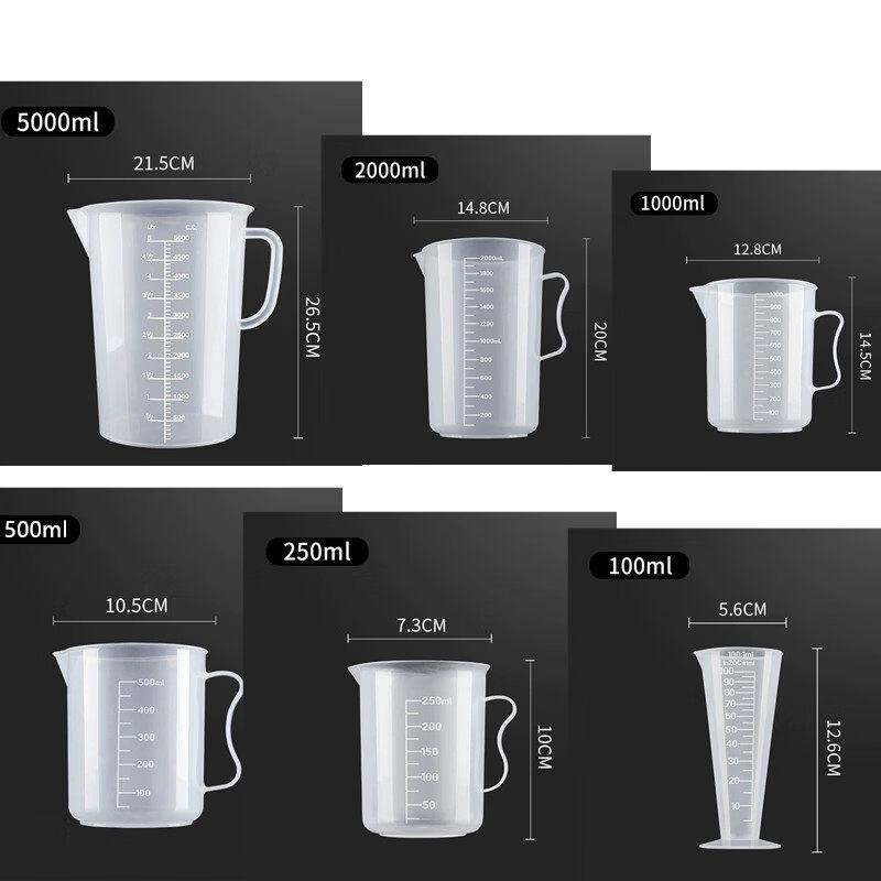 ZISIZ Food Grade Plastic Measuring Cup