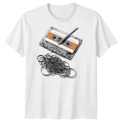 Kasetinės juostos Retro muzika Vyriški marškinėliai 80-ųjų nostalgija