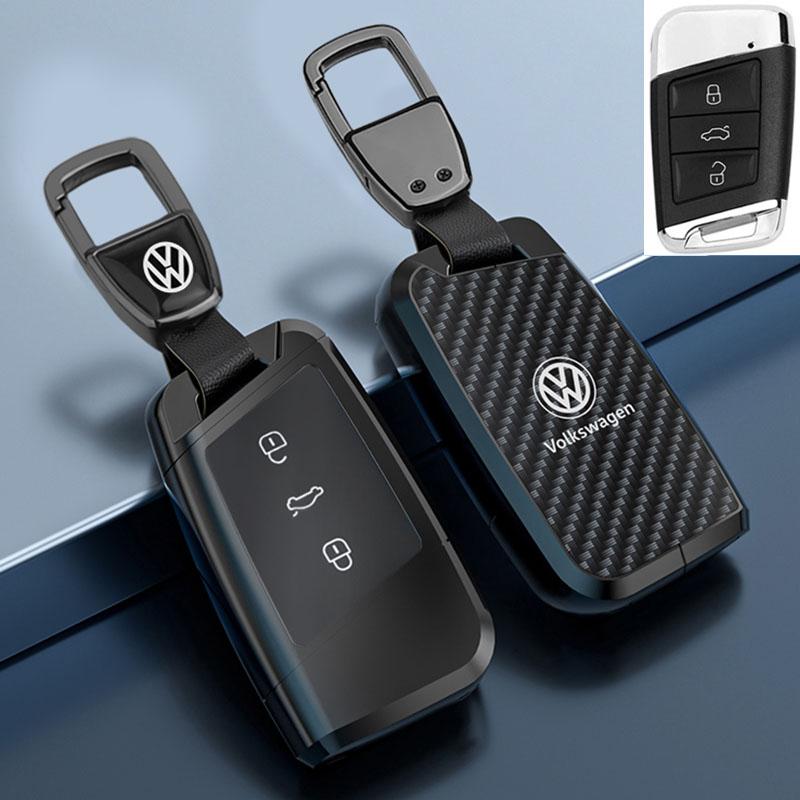 Für VOLKSWAGEN Neue Zinklegierung Leder Auto Schlüsselhülle Abdeckung Schale Für VW Volkswagen Magotan Passat B8 Skoda Superb Kodiaq A7 Auto Ke