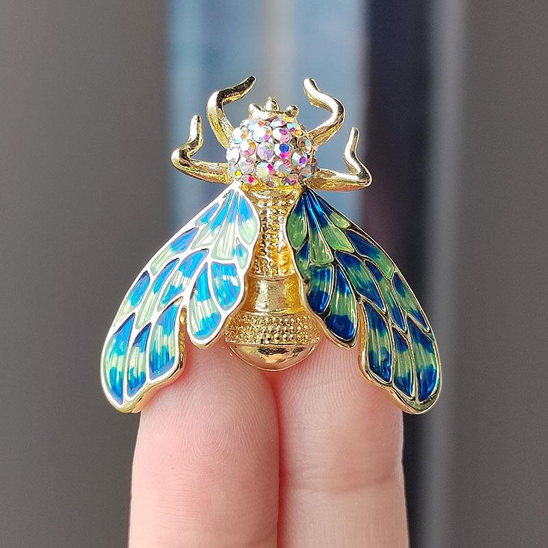 Bee Brooch Painted Oil Insect Cicada Brooch Accessory Corsage