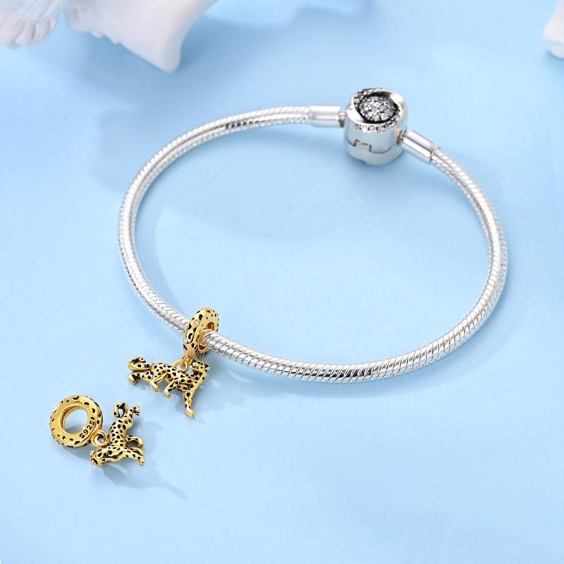 New In Copper Noble Leopard Pendant Charm Bead Charms Jewellery Compatible With Authentic Bracelets Necklaces Ideal For Women Do It Yourself Gift