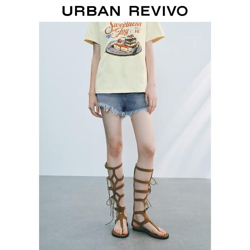 UR Women s Retro Frayed Denim Shorts 25