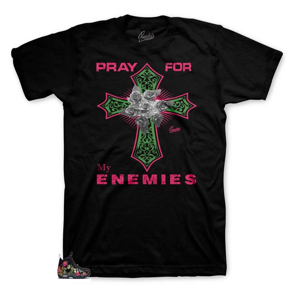 Shirt Match Foamposite Floral Foams - Enemy Cross Tee 3XL