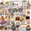 50 Cartoon Country Music Graffiti Stickers Decorate Guitar Notebook Suitcase DIY Waterproof Stickers