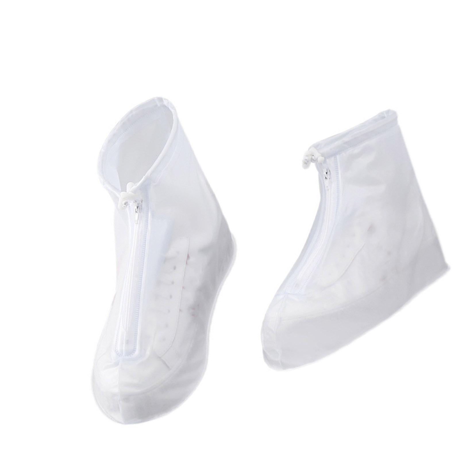 1 Pair Rain Shoe Cover Waterproof Non Slip Thickened Reusable Overshoes for Rainy Days