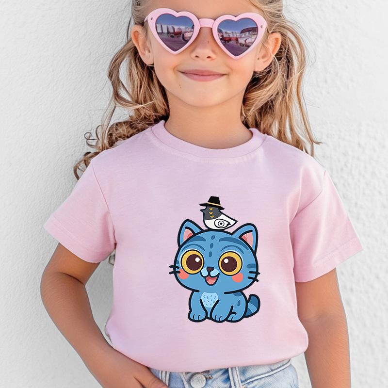 Kpop Korean Wave Witch Hunt printed T-shirt short sleeved children's clothing