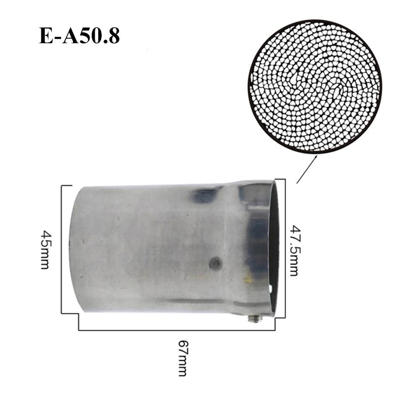 ZSDTRP 50.8mm 60mm Motorbike Universal Front Catalyst DB Killer for Motorcycle Exhaust Muffler