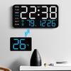 LED Digital Wall Clock Large Display Alarm Clock Perfect for Home Office Gym Decors and Seniors Precise Time Management