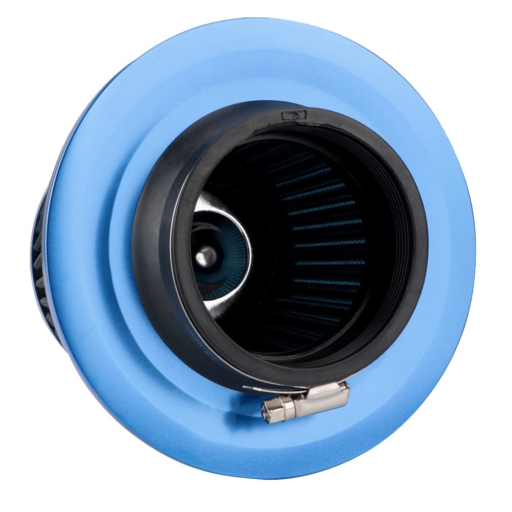 Roisin 76Mm Air Filter, Mushroom Head Filter, Exhaust Filter, Intake Filter, Universal Car Accessory, Red