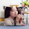 Actress Sweet P-Park Shin Hye Cushion Cover Washable Linen Pillowcase Soft For Sofa Bed Cozy Home Room Decor