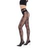 Diamond-Shaped Sexy Fishnet Stockings with Jacquard Design - One-Piece Long Suspender Style