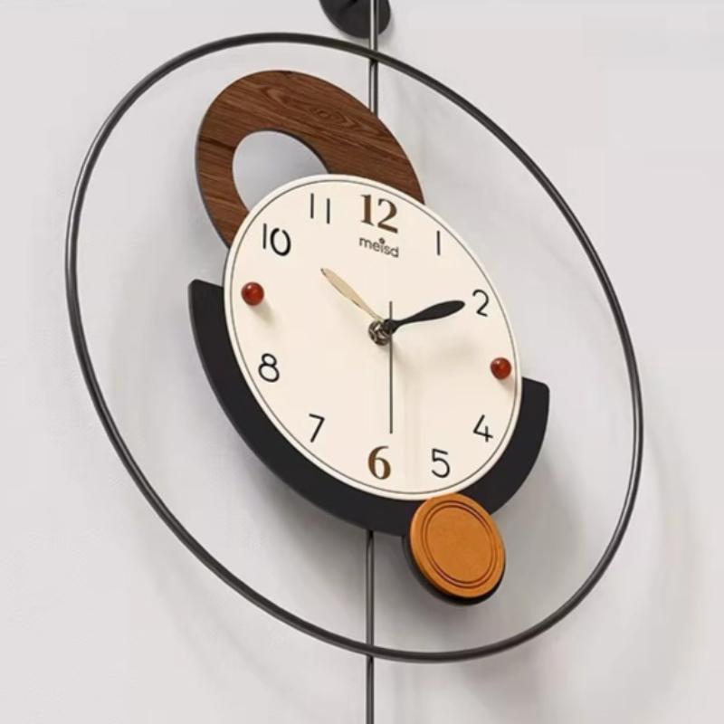 Creative Wall Clock Living Room Light Luxury Wall Watch Modern Entrance Silent Pendulum Clock Bedroom Decoration Accessories