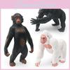 Realistic Gorilla Model Standing Figurine Pvc Material Perfect For Collectors And Decor