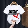 funny kids tshirts Rugby Funny Boys Girls Tshirts Kid Children Anime Gift Present Little Baby Harajuku shirt ClothesDrop Ship