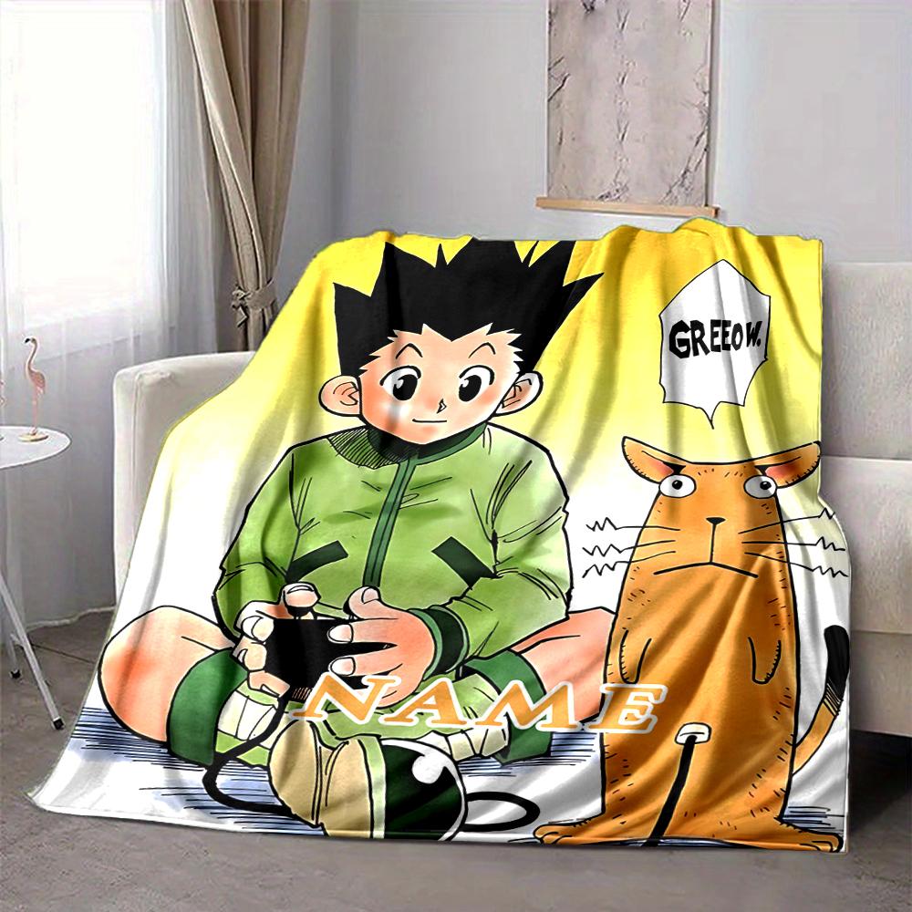 Custom 1pc Anime Character Store Blanket, Soft And Comfortable Blanket, Casual Warm, Camping Travel Blanket, Birthday Gift Q912132