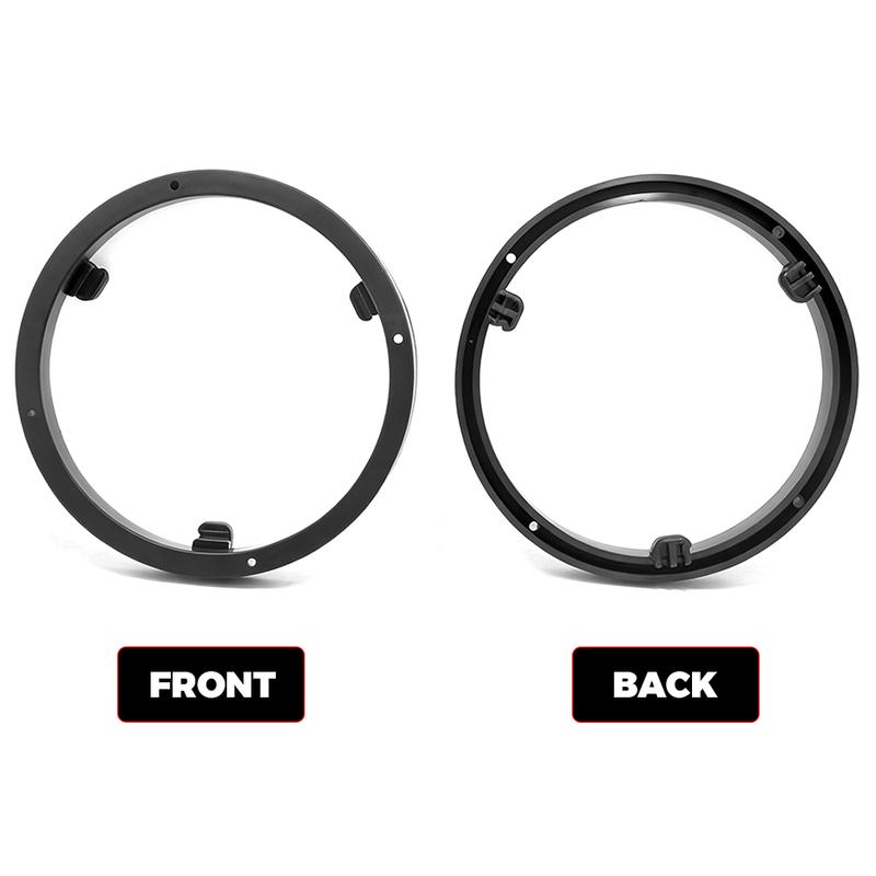 2pcs Car 6.5" Speaker Mount Pad Ring Spacer Washer Bracket Car Sub Woofer Midrange Horn Harness Plug Adapter Base for Mitsubishi