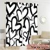 Minimalist Flat Printing Jit Curtains Without Rod Heart Whirl Chic Polyester Easy Install Room Set Of 2 Made