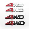 1Pc 3D Metal 4WD Logo Decals Emblem Badge Car RearTrunk Fender Adhesive Badge Body Sticker Accessories