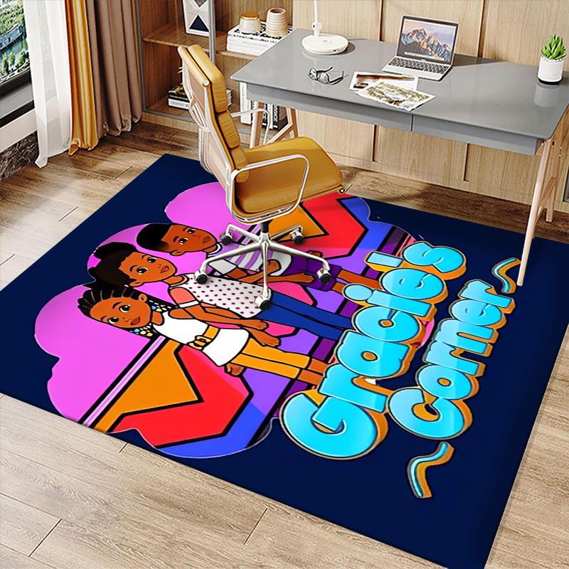 Gracie's Corner Printed Absorbent Washable Carpet, Non-Slip Bathroom Mats, Kitchen Rugs, Yoga Mat,Living Room Entrance, Camping Picnic Rugs