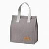 Portable Insulated Bento Lunch Bag: Large Capacity, Hand-Held Cooler with Dopamine Aluminum Foil for Office Workers and Students