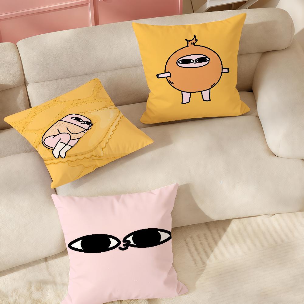 Cartoon Cute Kketnipz Pillow Case Suitable For Bedrooms Living Rooms Cars Home Decoration
